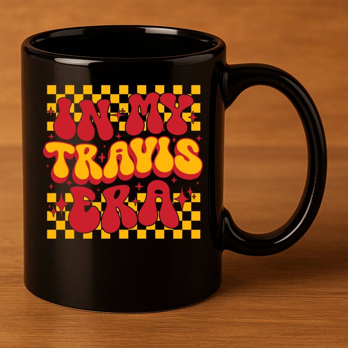 In My Travis Era Retro Groovy 11oz C Handle Ceramic Mug