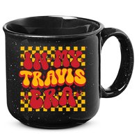 In My Travis Era Retro Groovy 15oz Campfire Ceramic Mug