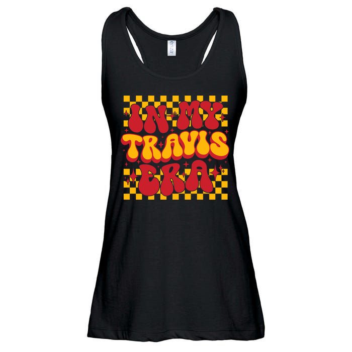 In My Travis Era Retro Groovy Ladies Essential Flowy Tank