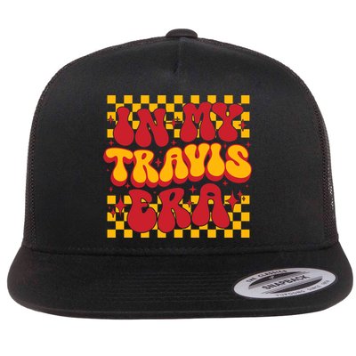 In My Travis Era Retro Groovy Flat Bill Trucker Hat