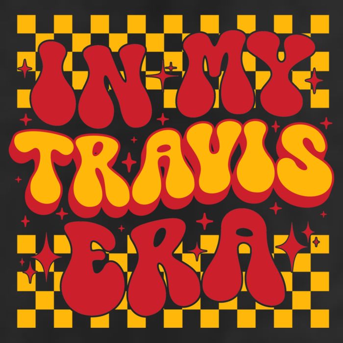 In My Travis Era Retro Groovy Premium Pullover Hoodie