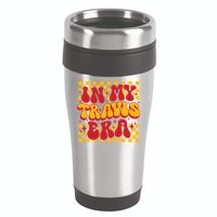 In My Travis Era Retro Groovy 16oz Travel Tumbler