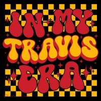 In My Travis Era Retro Groovy Premium T-Shirt