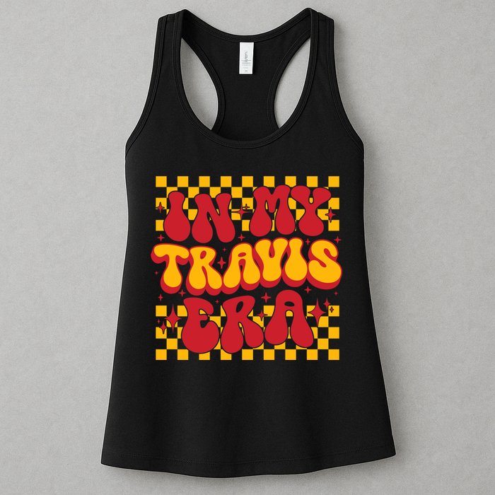In My Travis Era Retro Groovy Womens Tank Top
