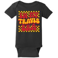 In My Travis Era Retro Groovy Baby Bodysuit