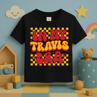 In My Travis Era Retro Groovy Toddler T-Shirt