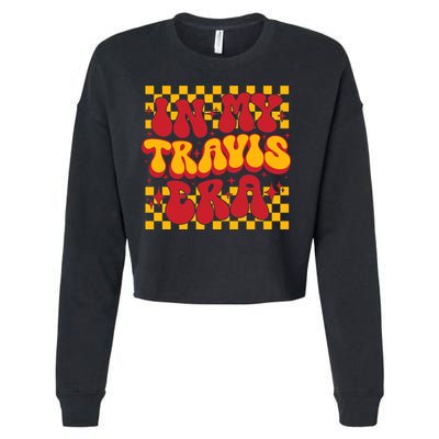 In My Travis Era Retro Groovy Cropped Pullover Crew