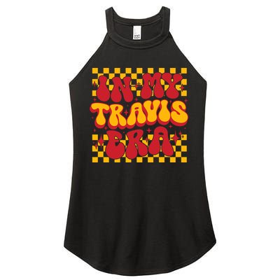 In My Travis Era Retro Groovy Women's Perfect Tri Rocker Tank