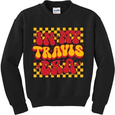 In My Travis Era Retro Groovy Kids Sweatshirt