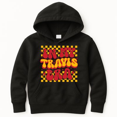 In My Travis Era Retro Groovy Kids Hoodie