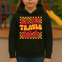 In My Travis Era Retro Groovy Kids Hoodie