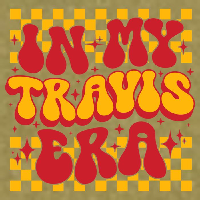 In My Travis Era Retro Groovy Garment-Dyed Women's Muscle Tee