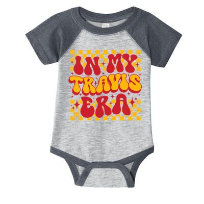 In My Travis Era Retro Groovy Infant Baby Jersey Bodysuit