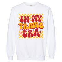 In My Travis Era Retro Groovy Garment-Dyed Sweatshirt