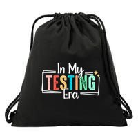 In My Testing Era Funny Testing Day Teacher Test Day Drawstring Bag