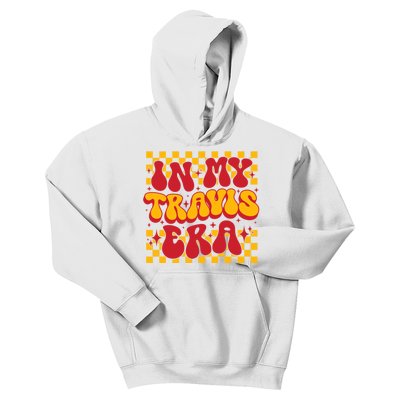 In My Travis Era Retro Groovy Kids Hoodie