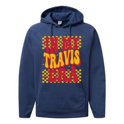 In My Travis Era Retro Groovy Performance Fleece Hoodie