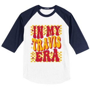 In My Travis Era Retro Groovy Baseball Sleeve Shirt