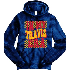 In My Travis Era Retro Groovy Tie Dye Hoodie