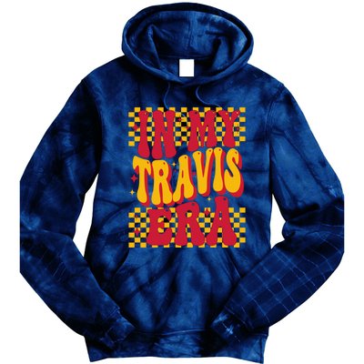 In My Travis Era Retro Groovy Tie Dye Hoodie