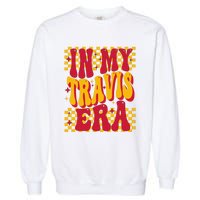 In My Travis Era Retro Groovy Garment-Dyed Sweatshirt