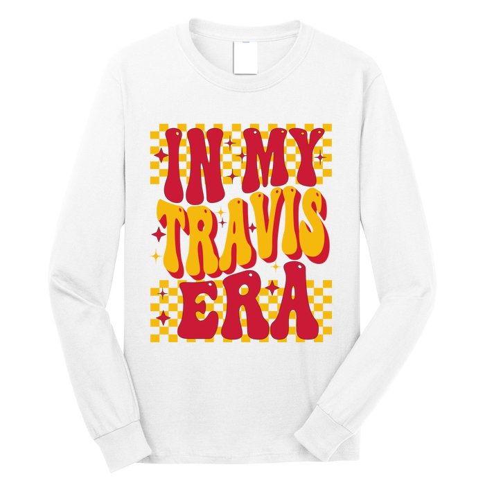 In My Travis Era Retro Groovy Long Sleeve Shirt