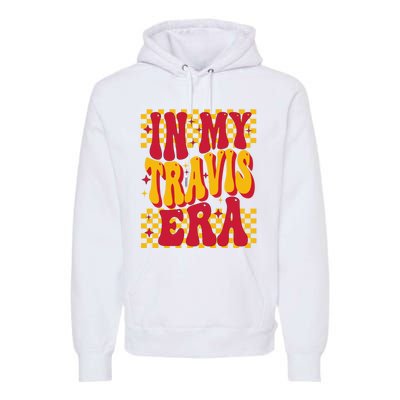 In My Travis Era Retro Groovy Premium Hoodie