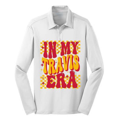 In My Travis Era Retro Groovy Silk Touch Performance Long Sleeve Polo