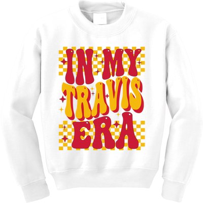 In My Travis Era Retro Groovy Kids Sweatshirt