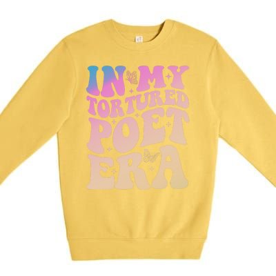 In My Tortured Poet Era Groovy Premium Crewneck Sweatshirt