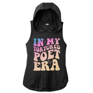 In My Tortured Poet Era Groovy Ladies PosiCharge Tri-Blend Wicking Draft Hoodie Tank