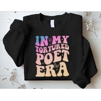 In My Tortured Poet Era Groovy Sweatshirt