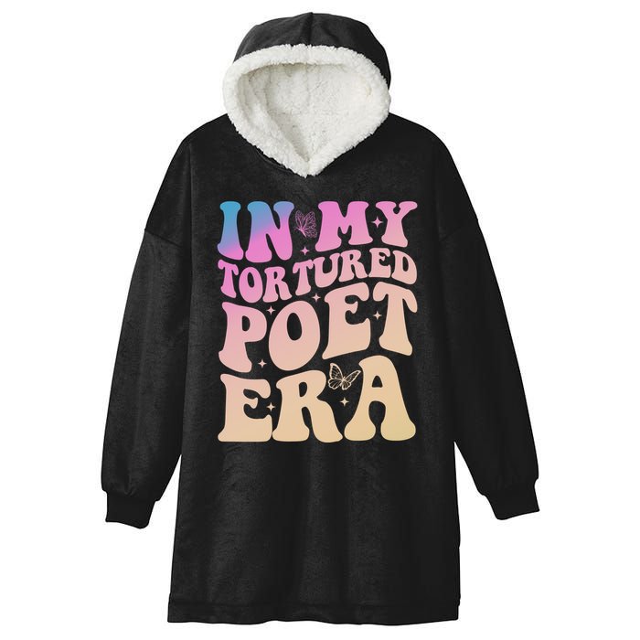 In My Tortured Poet Era Groovy Hooded Wearable Blanket