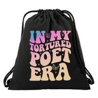 In My Tortured Poet Era Groovy Drawstring Bag
