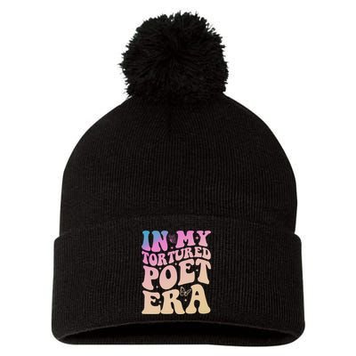 In My Tortured Poet Era Groovy Pom Pom 12in Knit Beanie