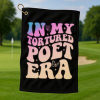 In My Tortured Poet Era Groovy Golf Towel