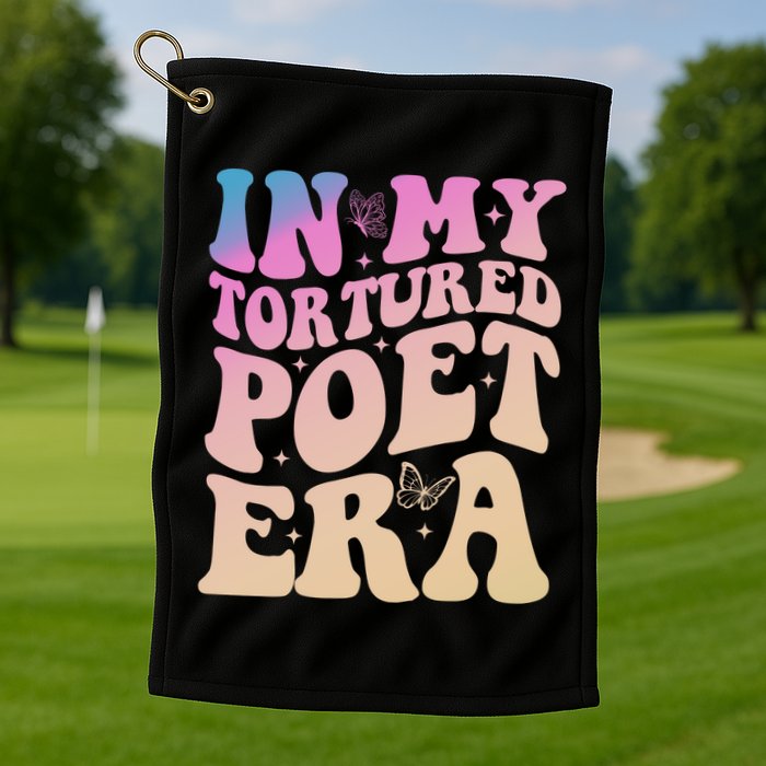 In My Tortured Poet Era Groovy Golf Towel