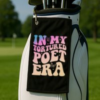 In My Tortured Poet Era Groovy Golf Towel
