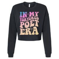 In My Tortured Poet Era Groovy Cropped Pullover Crew
