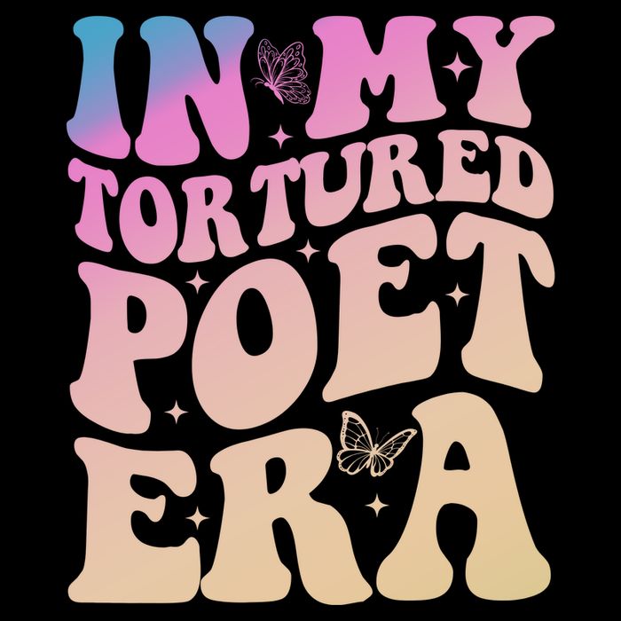 In My Tortured Poet Era Groovy Full Zip Hoodie