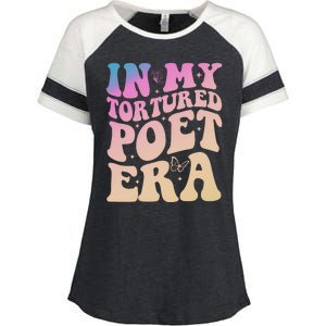 In My Tortured Poet Era Groovy Enza Ladies Jersey Colorblock Tee