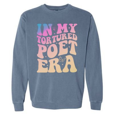 In My Tortured Poet Era Groovy Garment-Dyed Sweatshirt