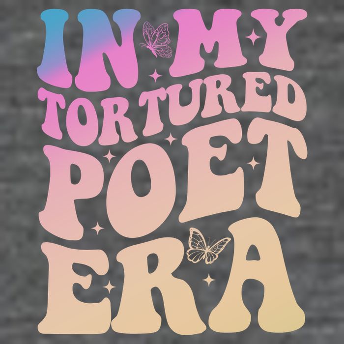 In My Tortured Poet Era Groovy Ladies Essential Flowy Tank