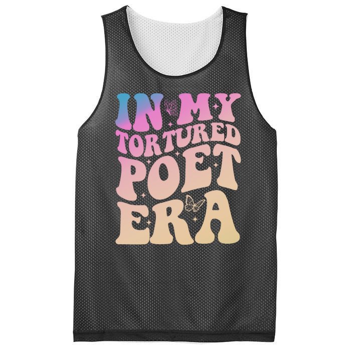 In My Tortured Poet Era Groovy Mesh Reversible Basketball Jersey Tank