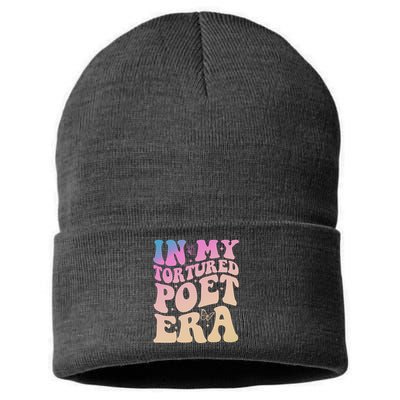 In My Tortured Poet Era Groovy Sustainable Knit Beanie