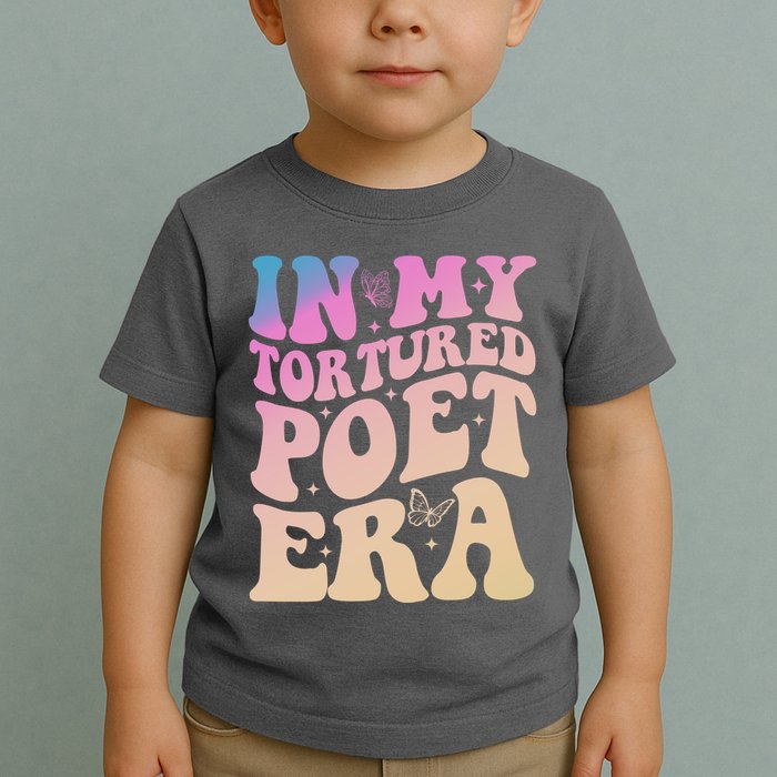 In My Tortured Poet Era Groovy Toddler T-Shirt