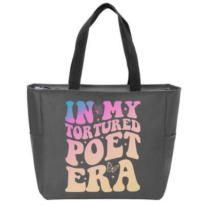 In My Tortured Poet Era Groovy Zip Tote Bag