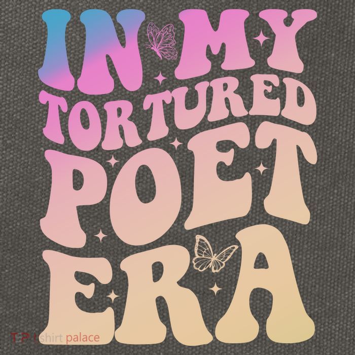 In My Tortured Poet Era Groovy Cotton Canvas Backpack