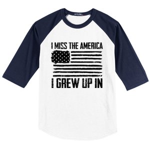 I Miss The America I Grew Up In Baseball Sleeve Shirt