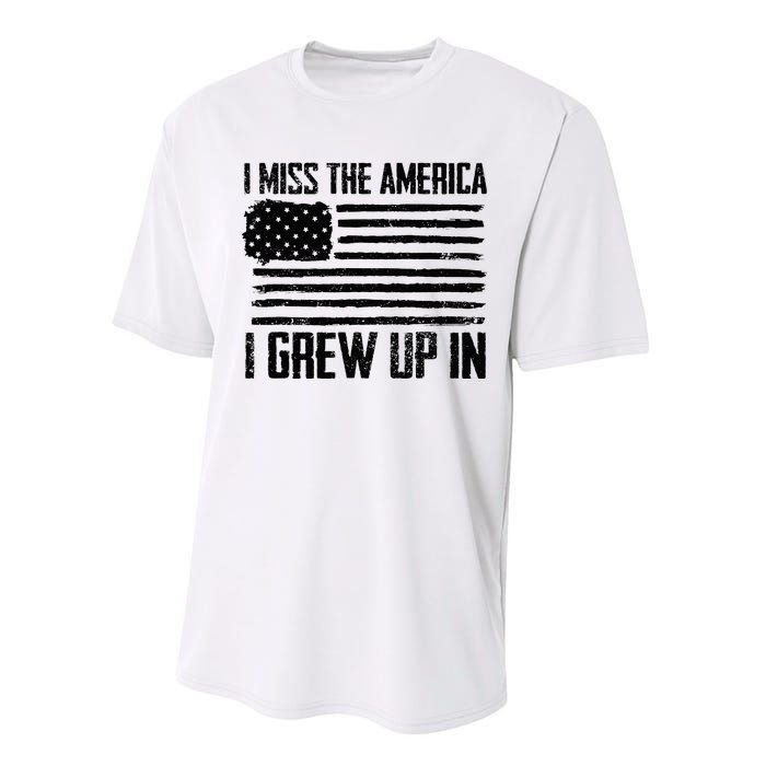 I Miss The America I Grew Up In Performance Sprint T-Shirt